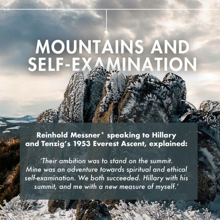 Mountains and Self Examination