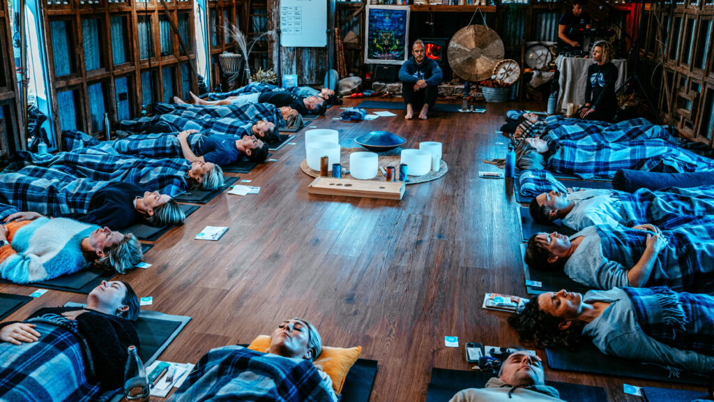 A space set yup for Breathwork